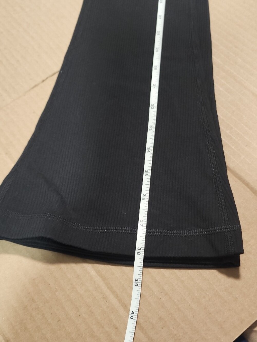 Lululemon Align High-Rise Ribbed Mini-Flared Pant *Regular Black - Picture 10 of 12
